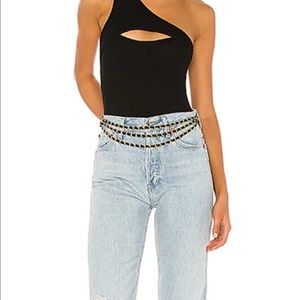 Superdown Sandra One Shoulder Bodysuit